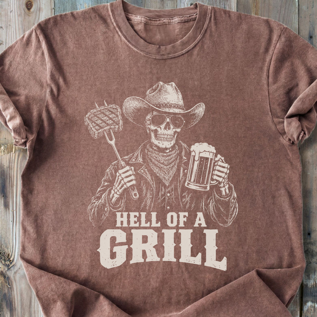 Hell Of A Grill - Premium Heavyweight Tee