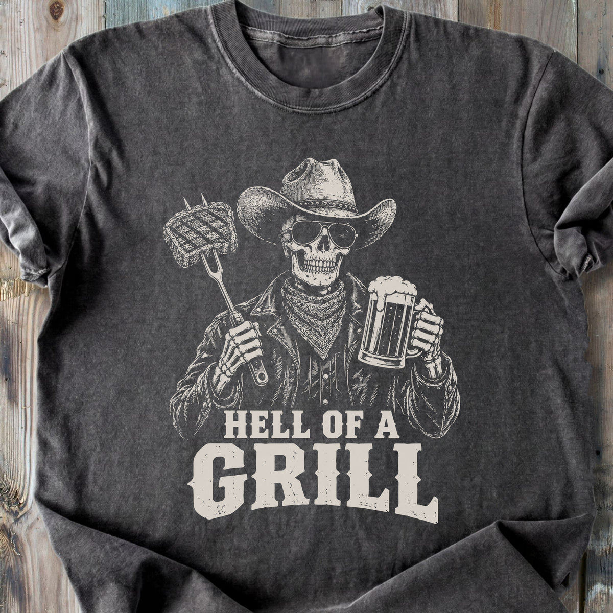 Hell Of A Grill - Premium Heavyweight Tee