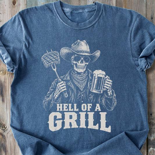 Hell Of A Grill - Premium Heavyweight Tee