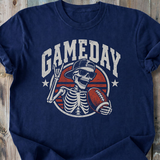 Gameday Football Skeleton - Premium Heavyweight Tee