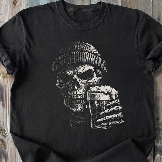 Cheers Skeleton - Premium Heavyweight Tee