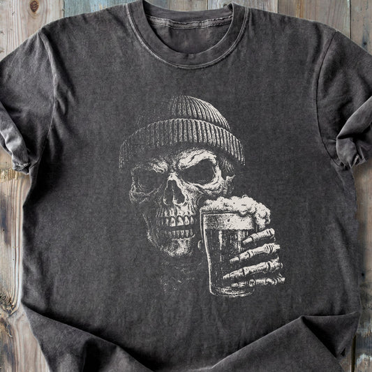 Cheers Skeleton - Premium Heavyweight Tee
