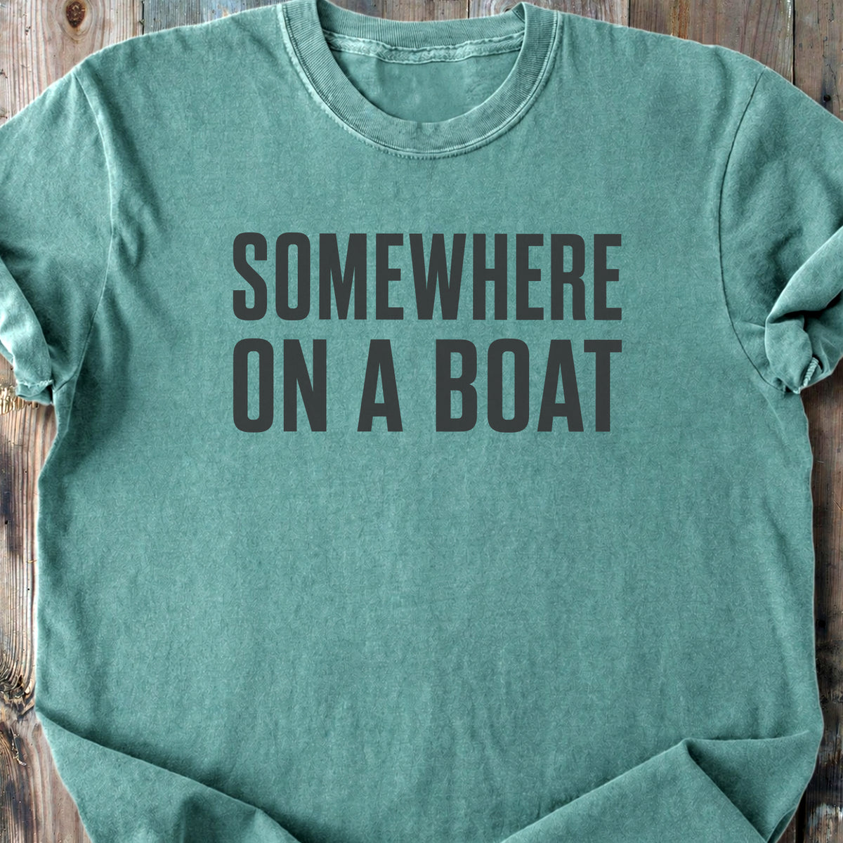 Somewhere On A Boat - Premium Heavyweight Tee