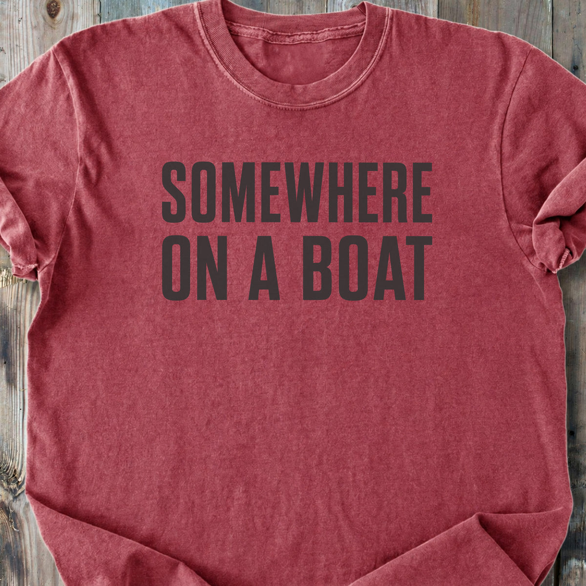 Somewhere On A Boat - Premium Heavyweight Tee