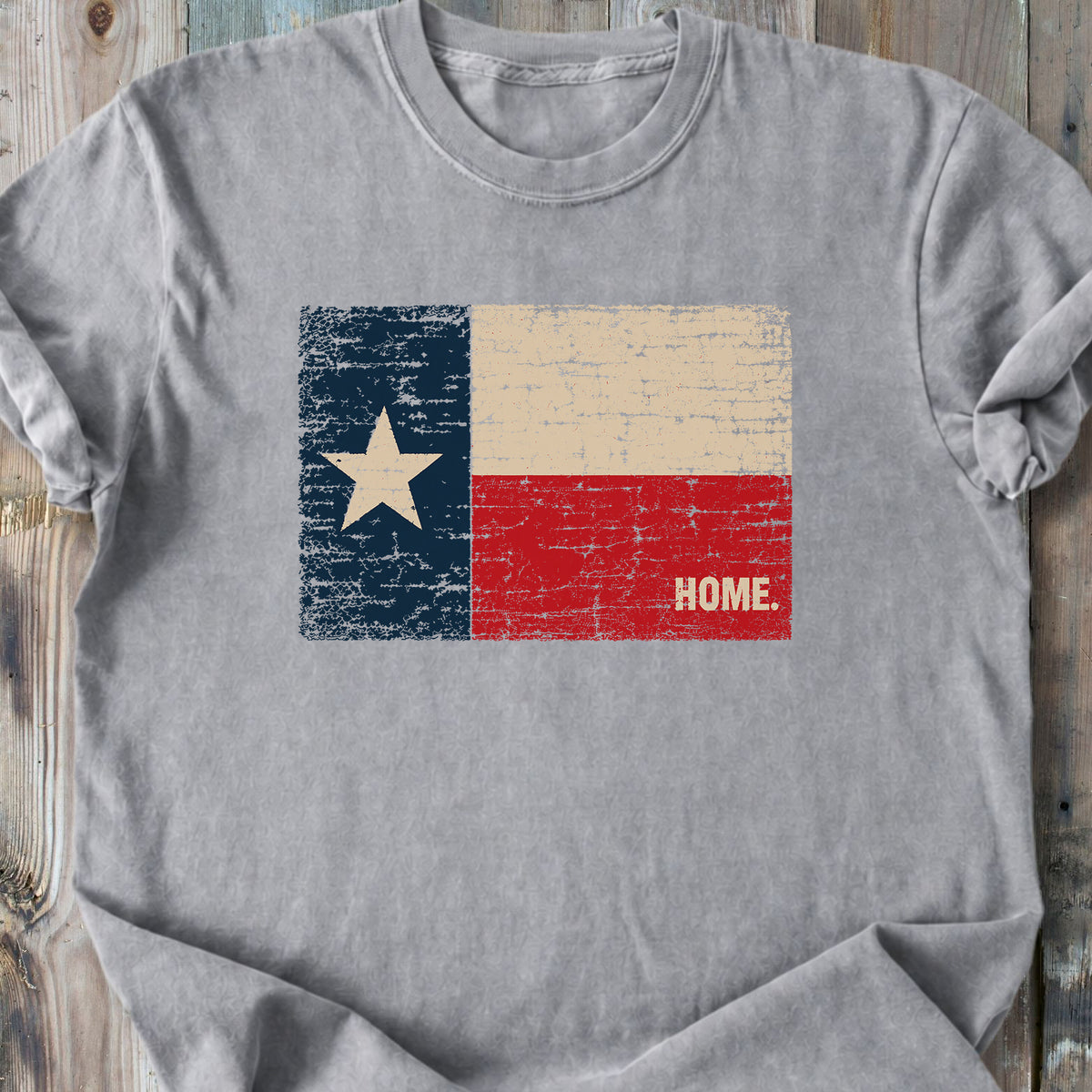 Texas Flag Home - Premium Heavyweight Tee