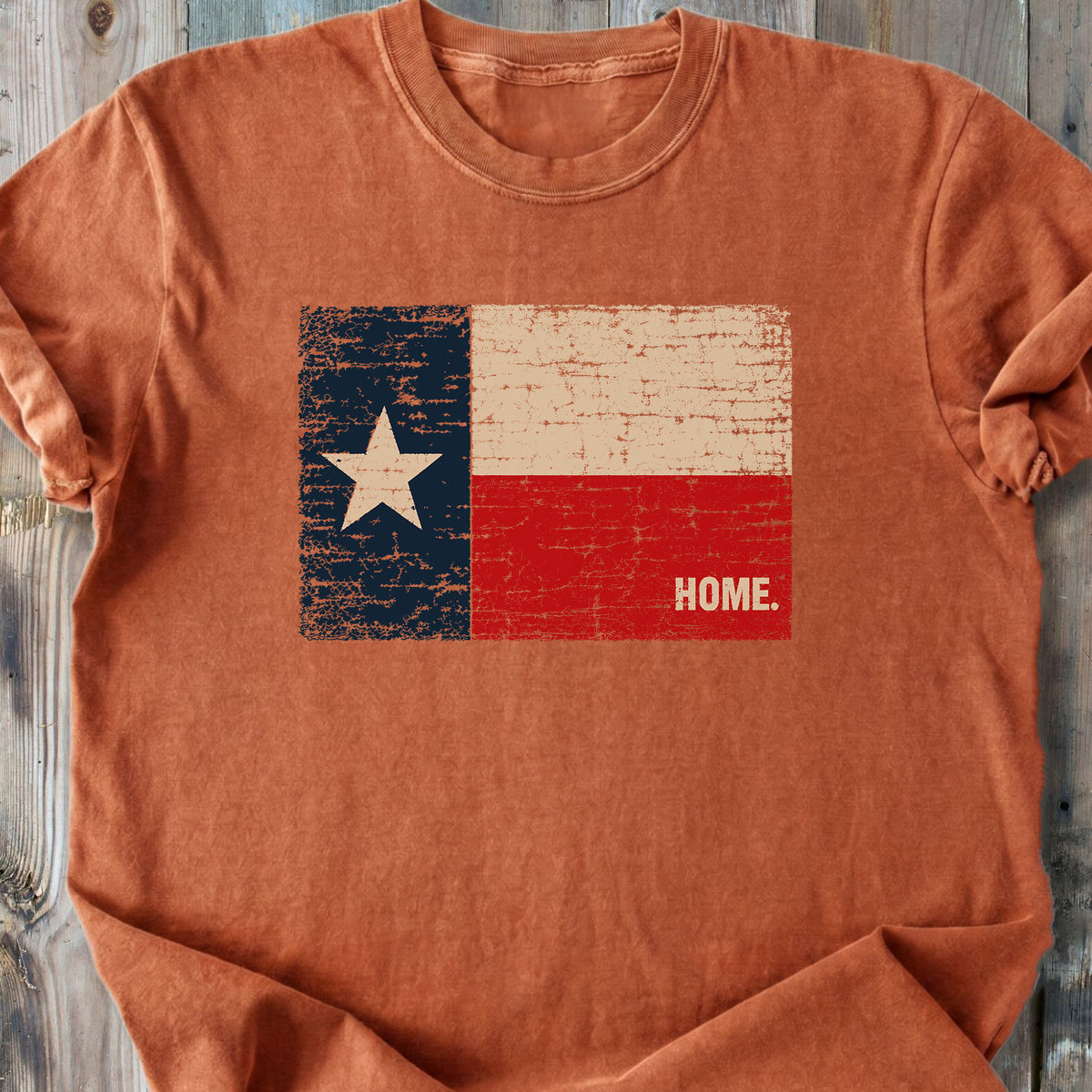 Texas Flag Home - Premium Heavyweight Tee