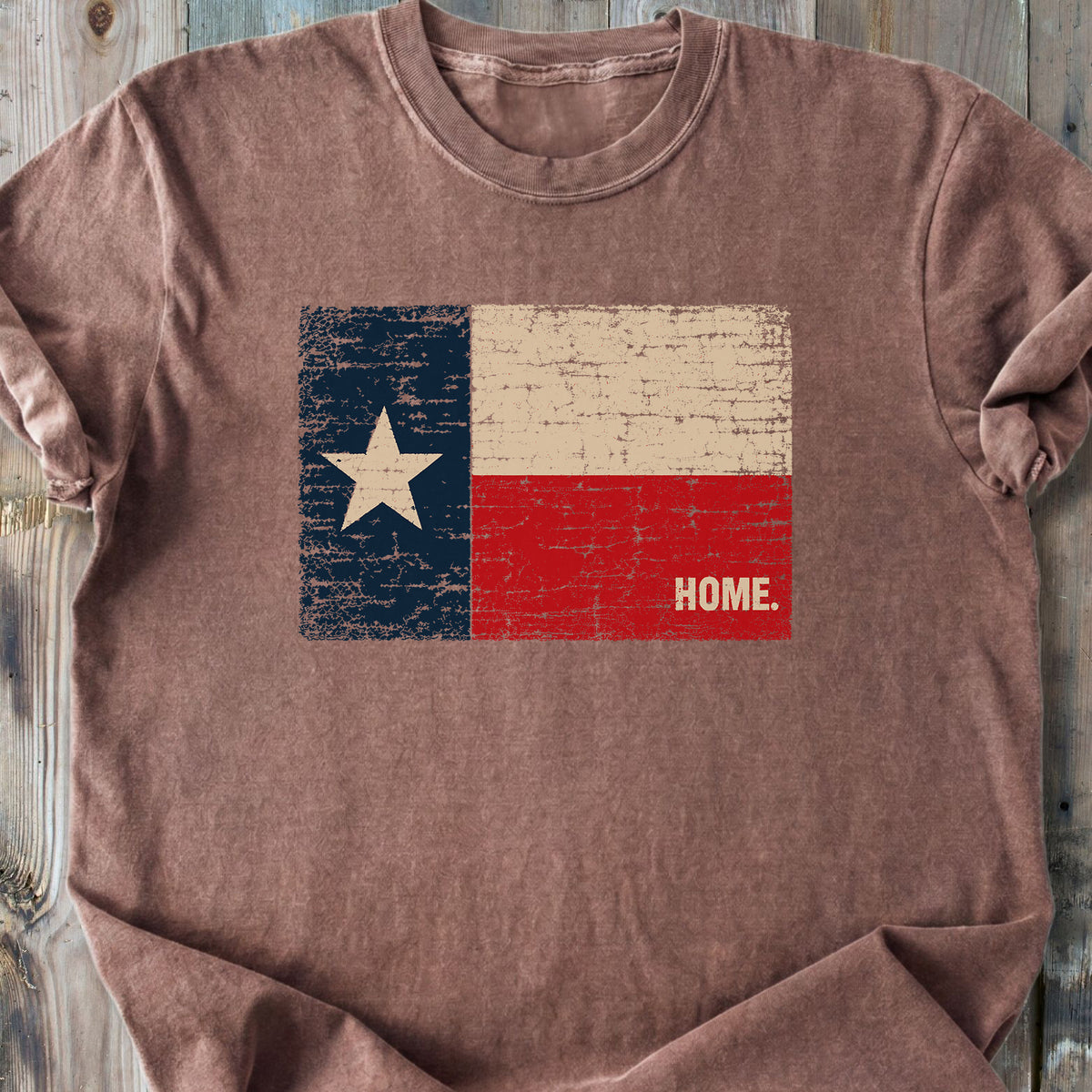 Texas Flag Home - Premium Heavyweight Tee