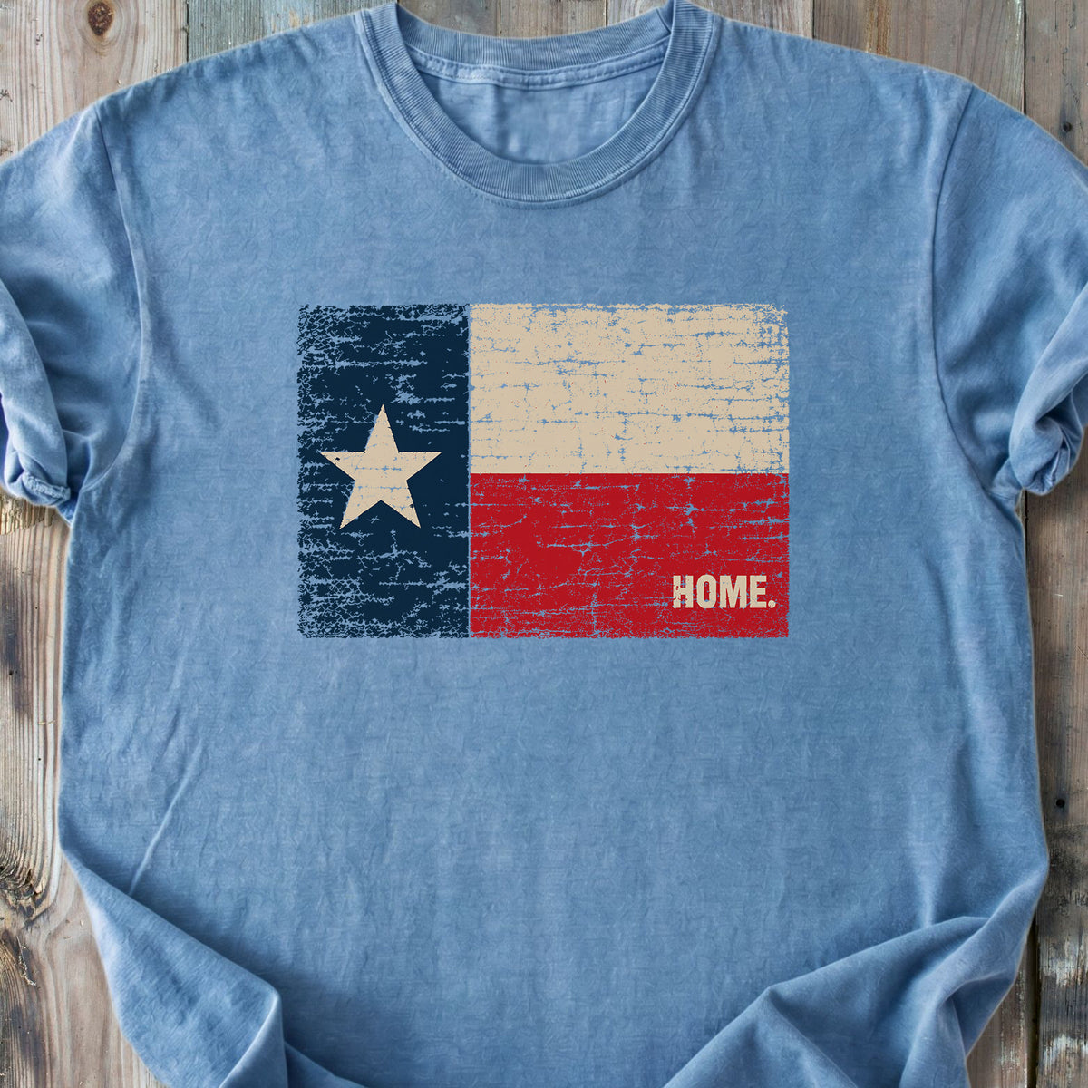 Texas Flag Home - Premium Heavyweight Tee