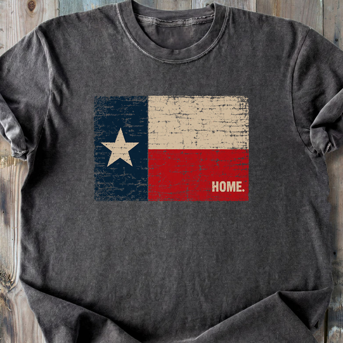 Texas Flag Home - Premium Heavyweight Tee