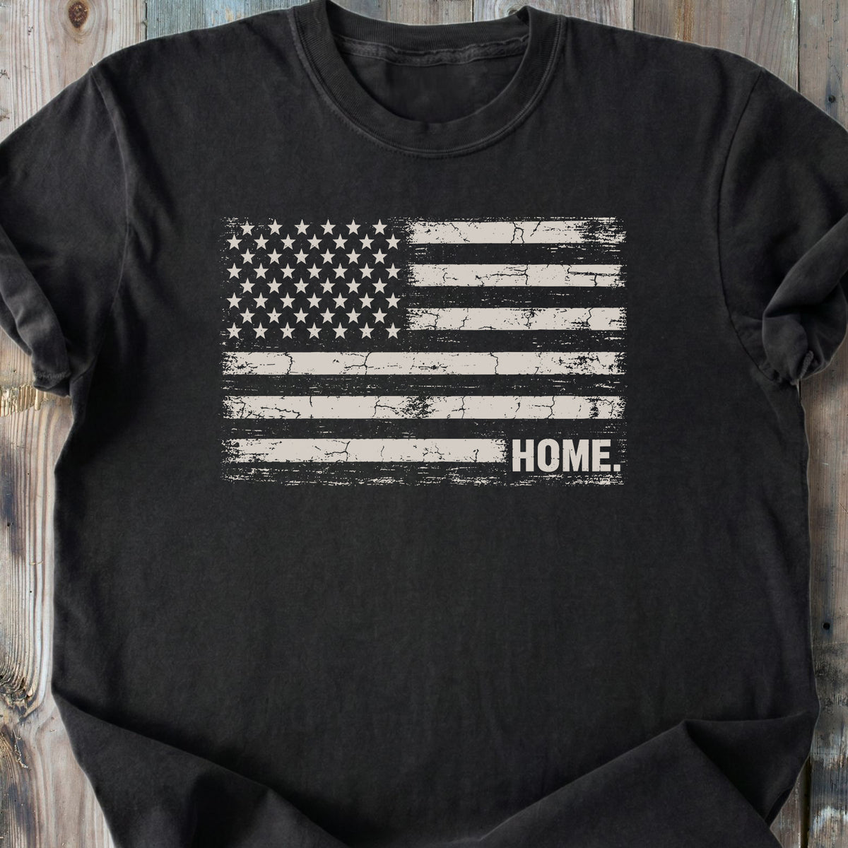 US Flag Home - Premium Heavyweight Tee