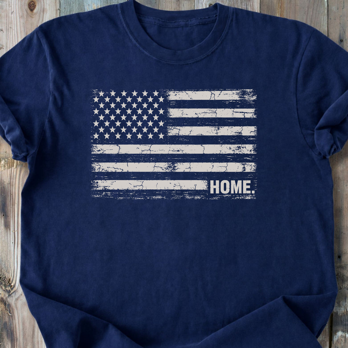 US Flag Home - Premium Heavyweight Tee
