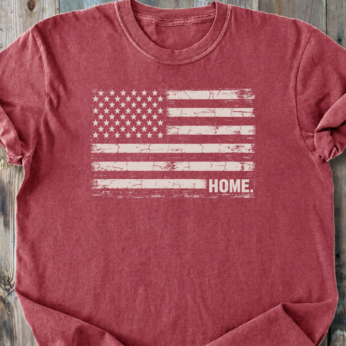 US Flag Home - Premium Heavyweight Tee