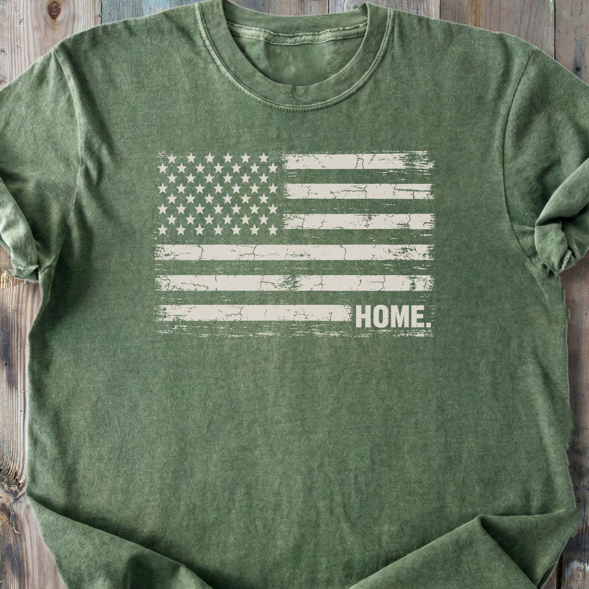 US Flag Home - Premium Heavyweight Tee