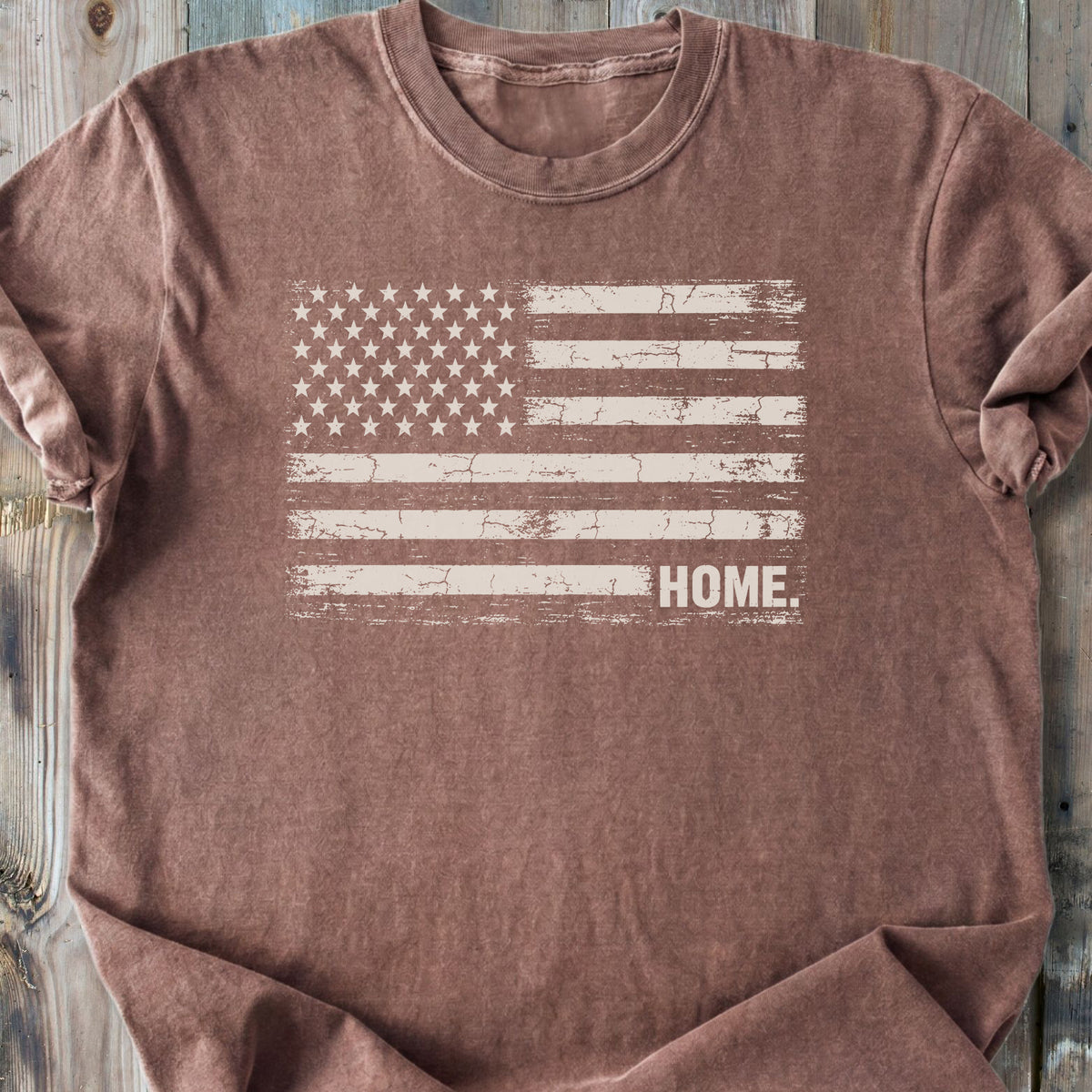 US Flag Home - Premium Heavyweight Tee