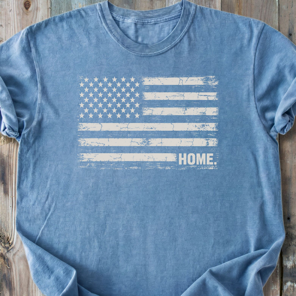 US Flag Home - Premium Heavyweight Tee