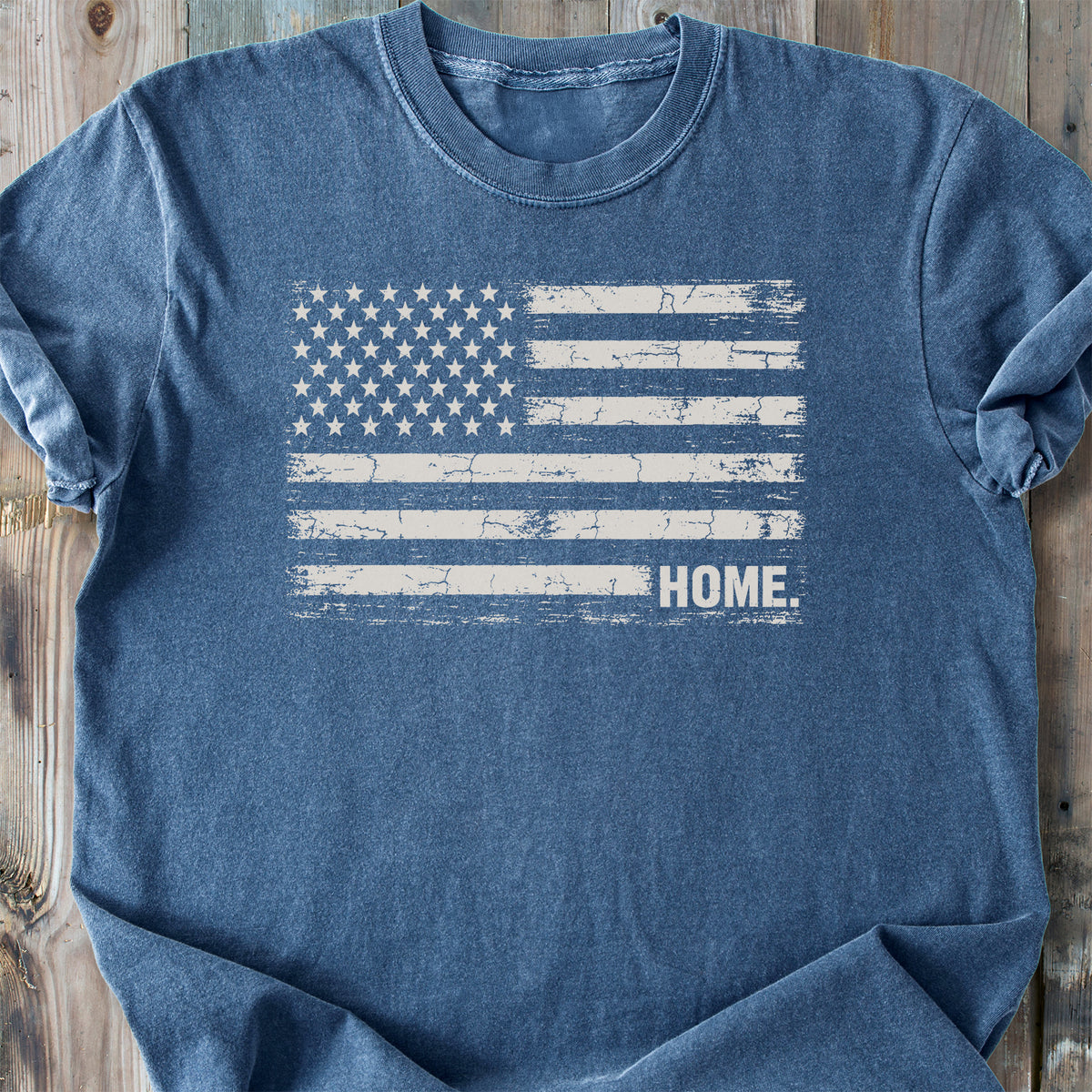 US Flag Home - Premium Heavyweight Tee