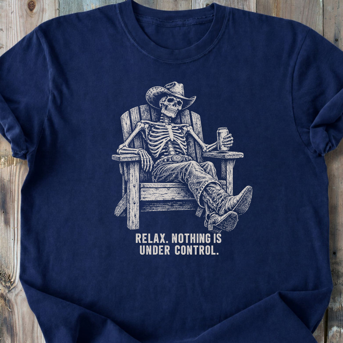 Relax Skeleton - Premium Heavyweight Tee