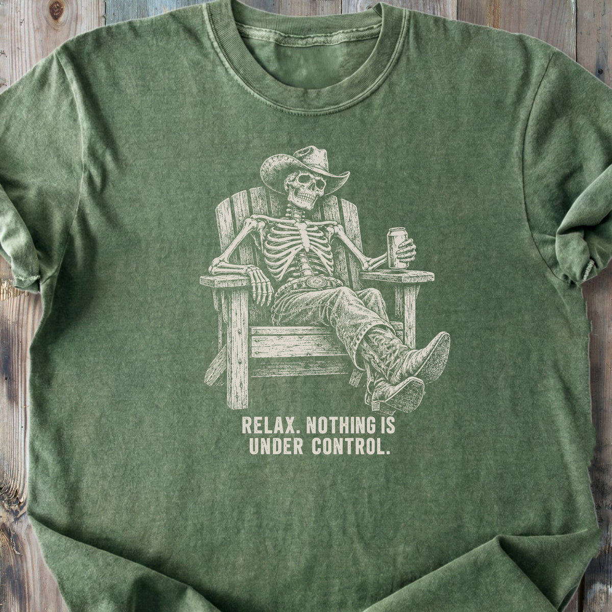 Relax Skeleton - Premium Heavyweight Tee