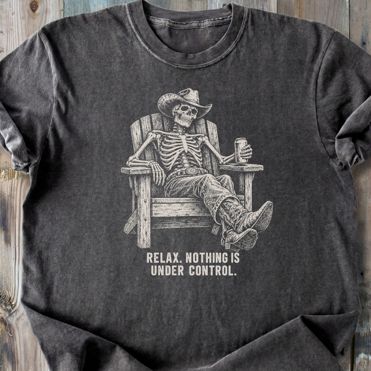 Relax Skeleton - Premium Heavyweight Tee