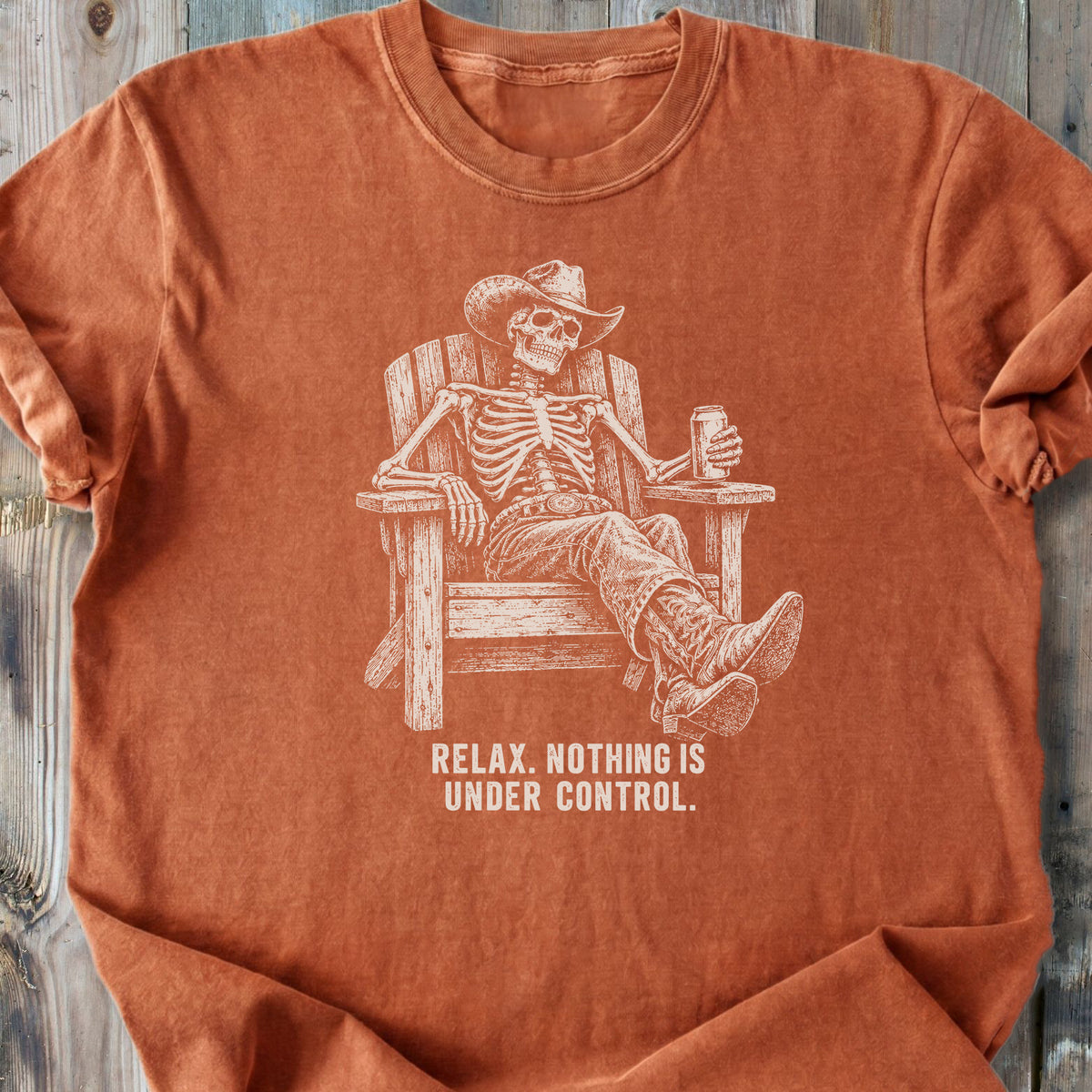 Relax Skeleton - Premium Heavyweight Tee