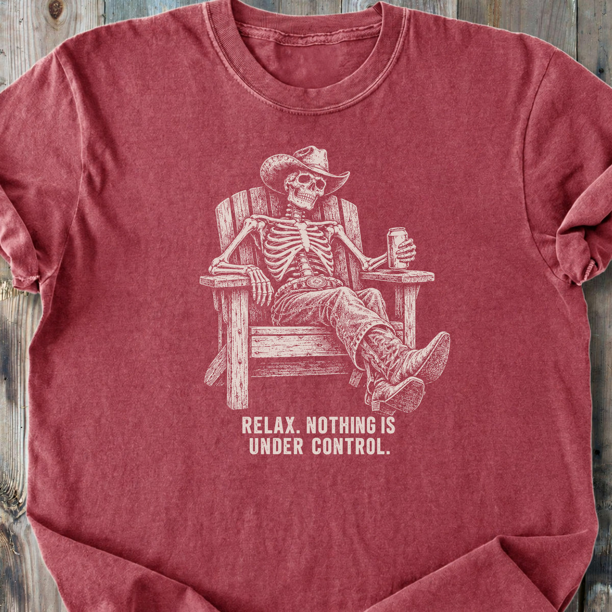 Relax Skeleton - Premium Heavyweight Tee
