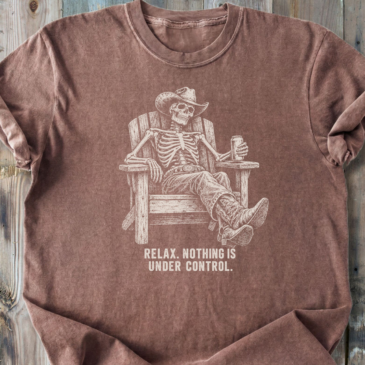 Relax Skeleton - Premium Heavyweight Tee