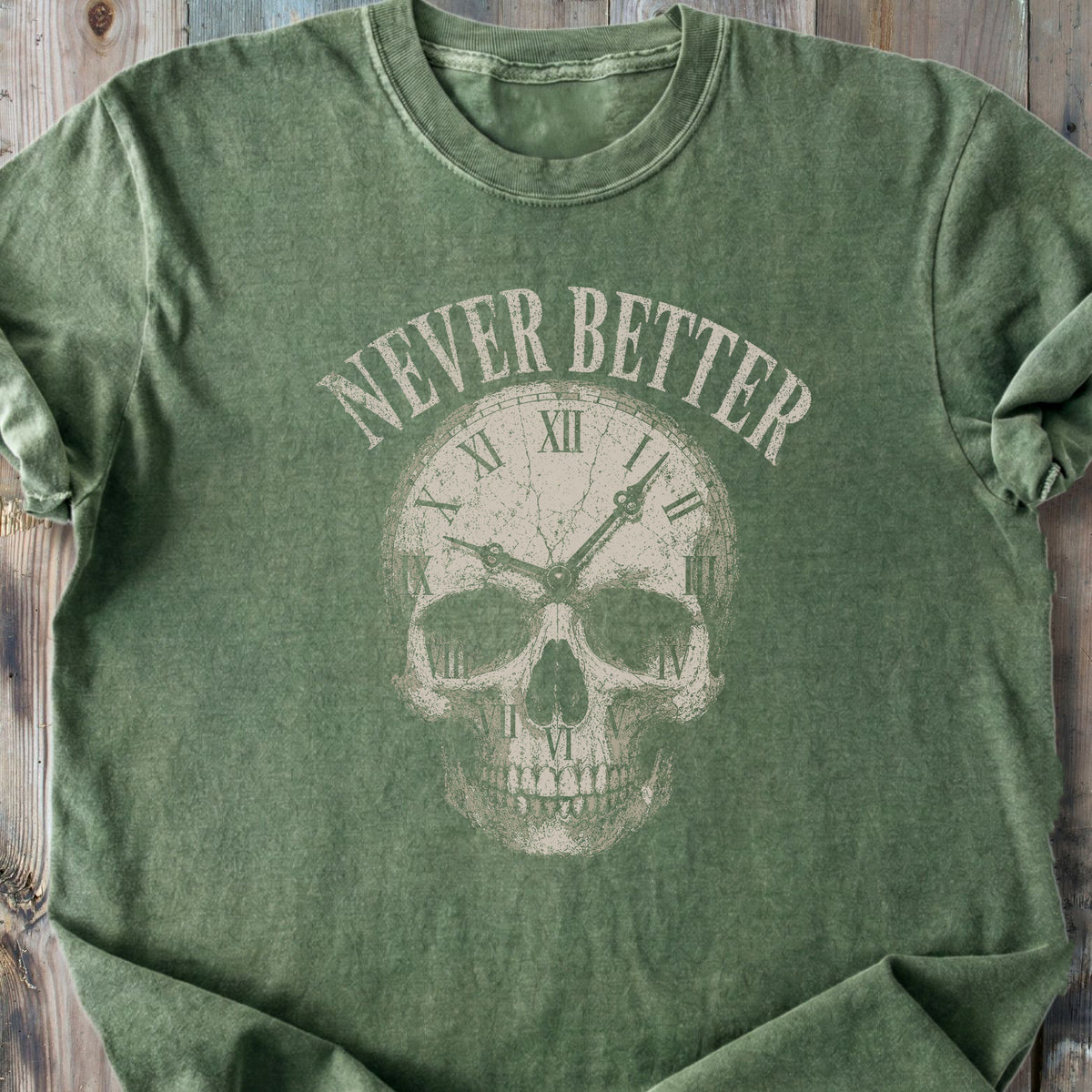 Never Better Skull - Premium Heavyweight Tee