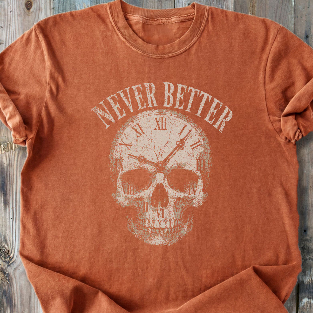 Never Better Skull - Premium Heavyweight Tee