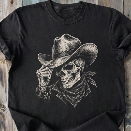 El Vaquero Skull - Premium Heavyweight Tee