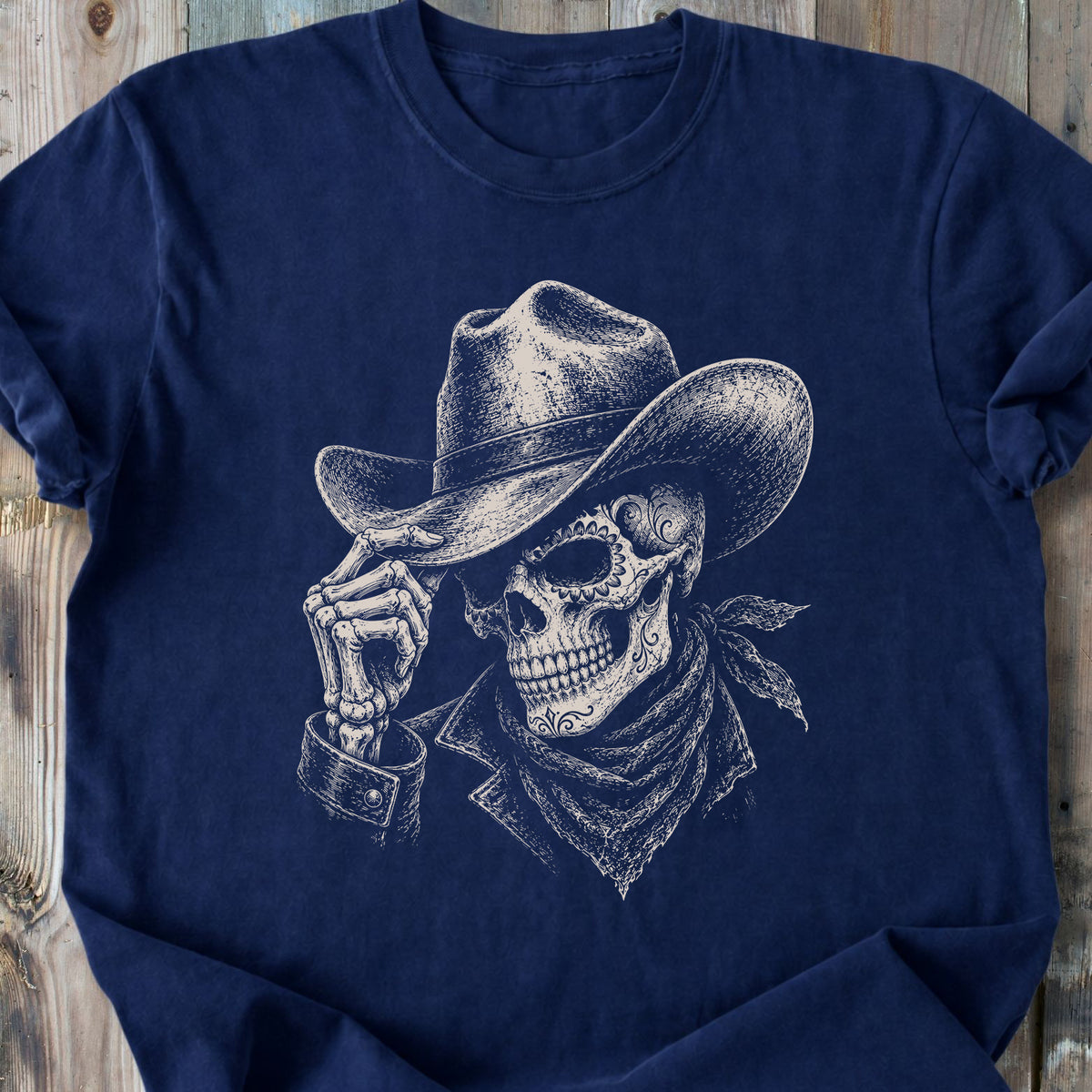 El Vaquero Skull - Premium Heavyweight Tee