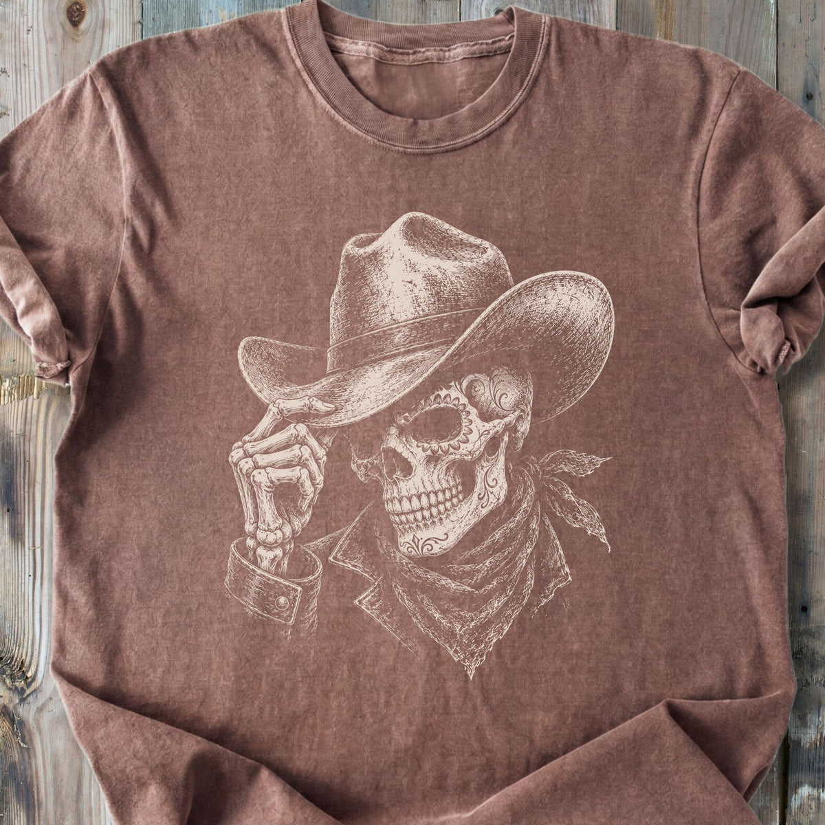 El Vaquero Skull - Premium Heavyweight Tee
