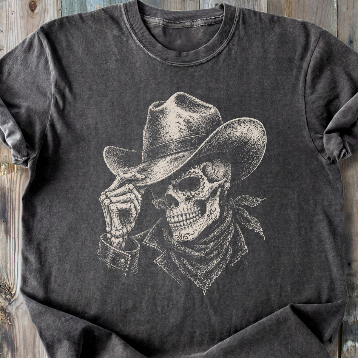 El Vaquero Skull - Premium Heavyweight Tee