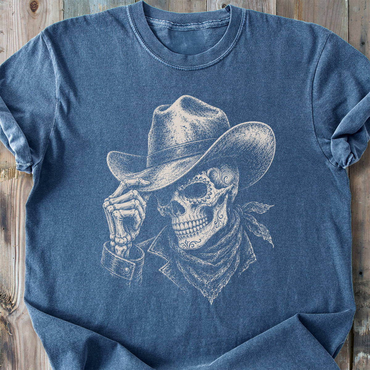 El Vaquero Skull - Premium Heavyweight Tee