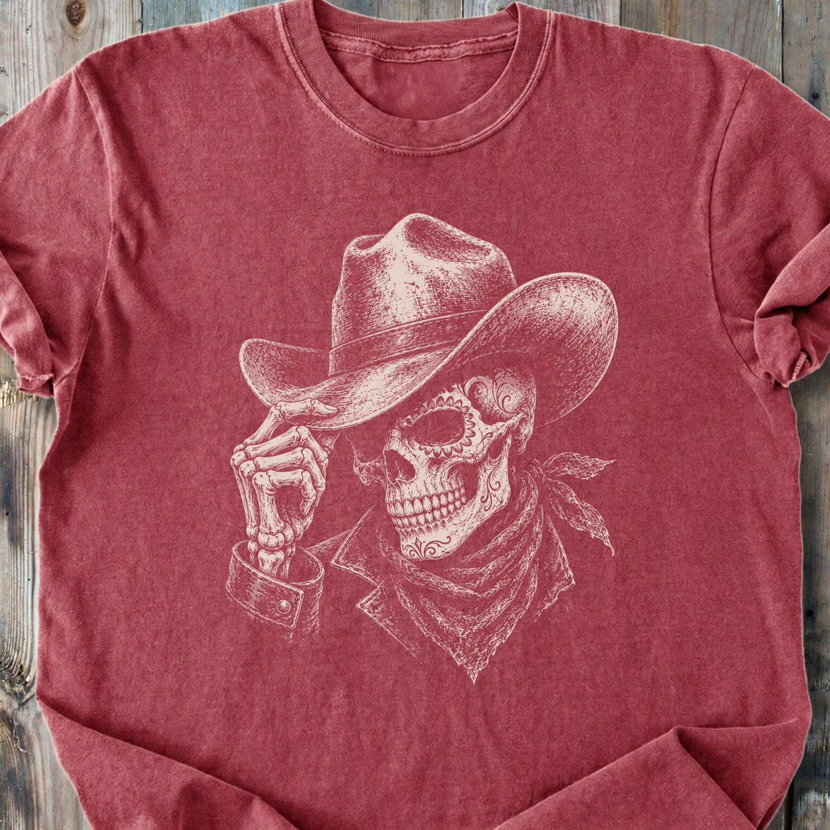 El Vaquero Skull - Premium Heavyweight Tee