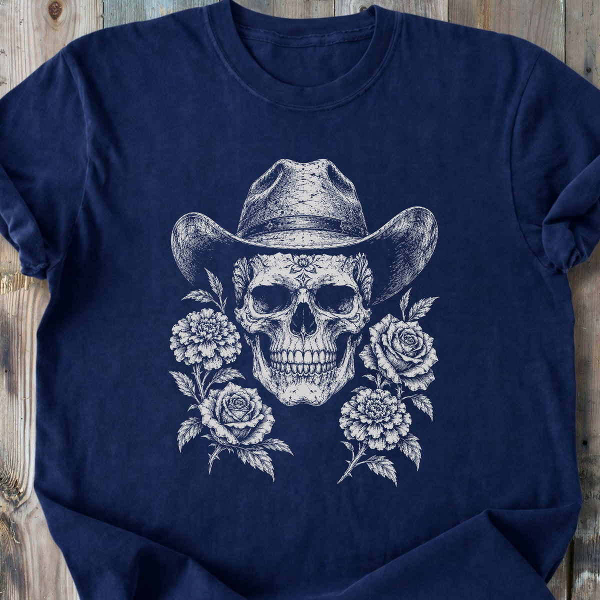 Eternal Outlaw Skull - Premium Heavyweight Tee