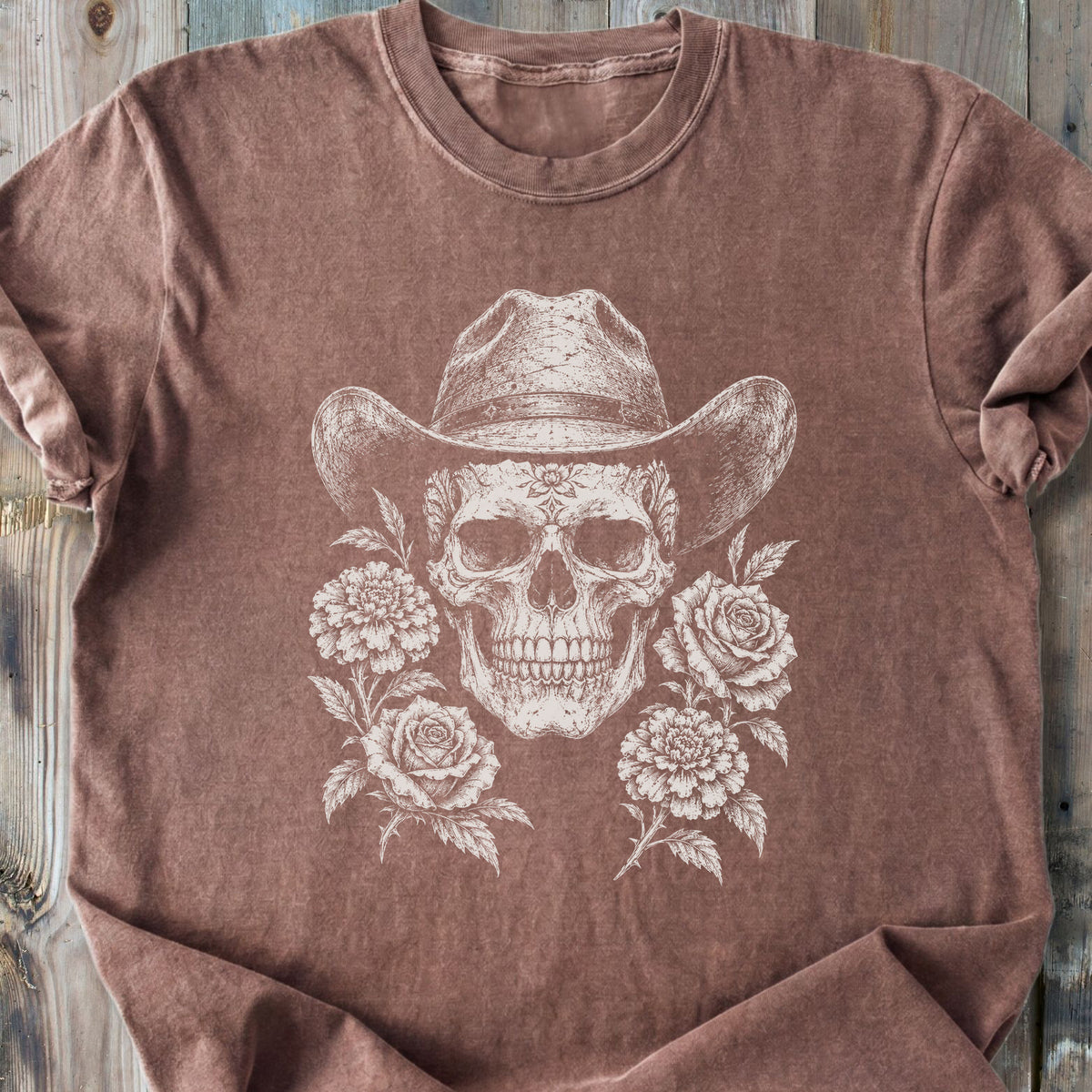 Eternal Outlaw Skull - Premium Heavyweight Tee