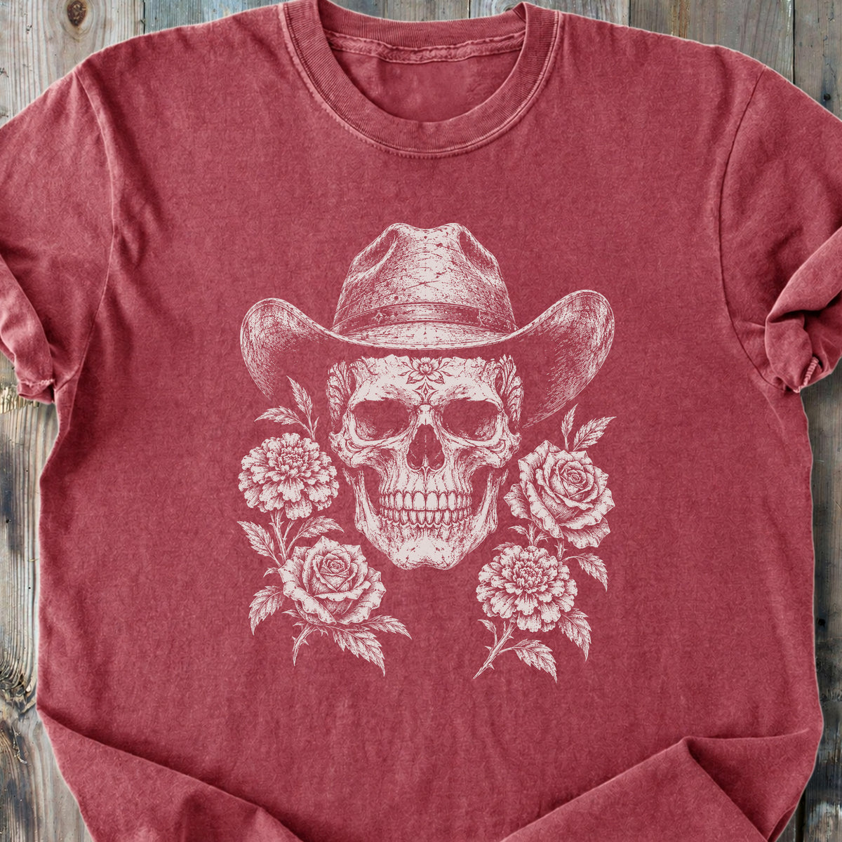 Eternal Outlaw Skull - Premium Heavyweight Tee
