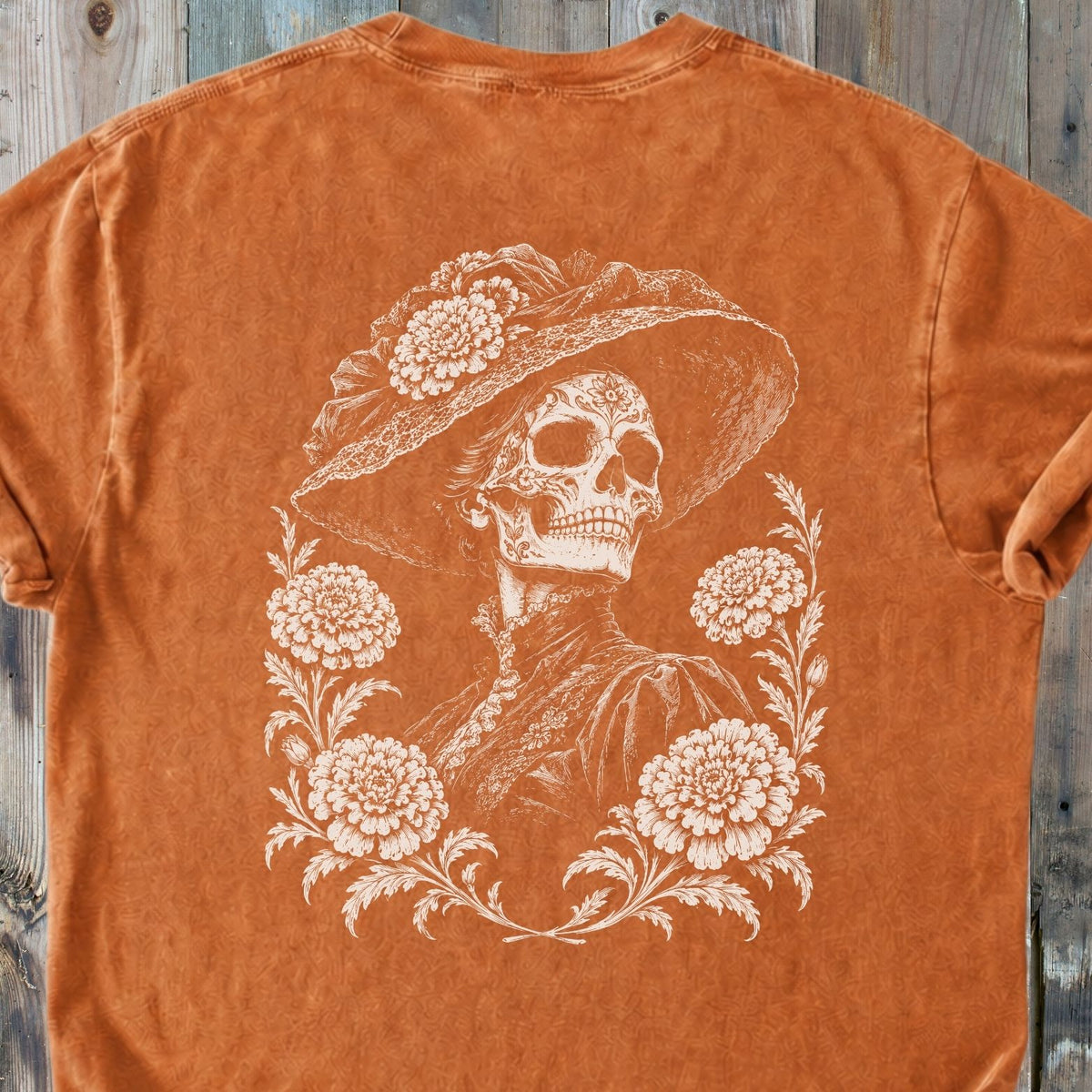 La Catrina BACK PRINT - Premium Heavyweight Tee