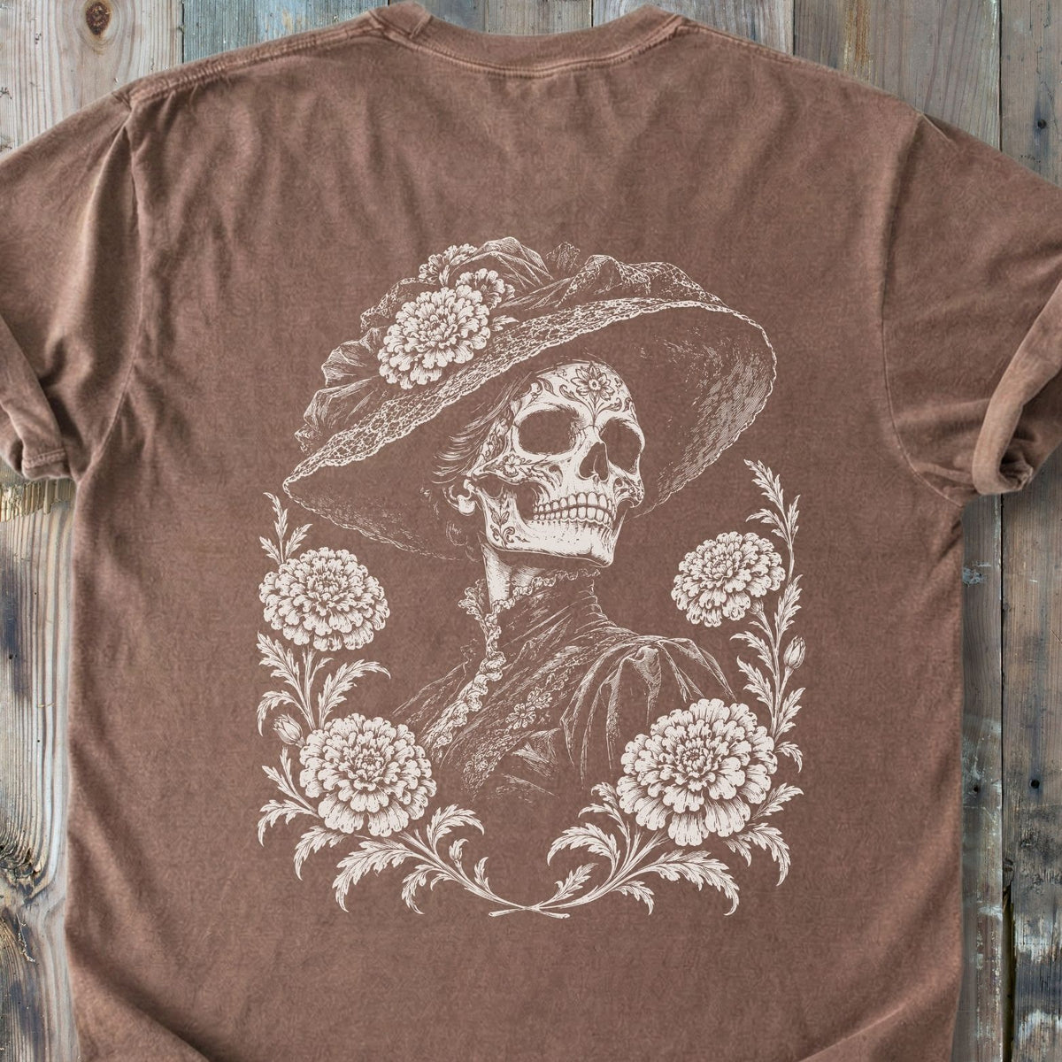 La Catrina BACK PRINT - Premium Heavyweight Tee
