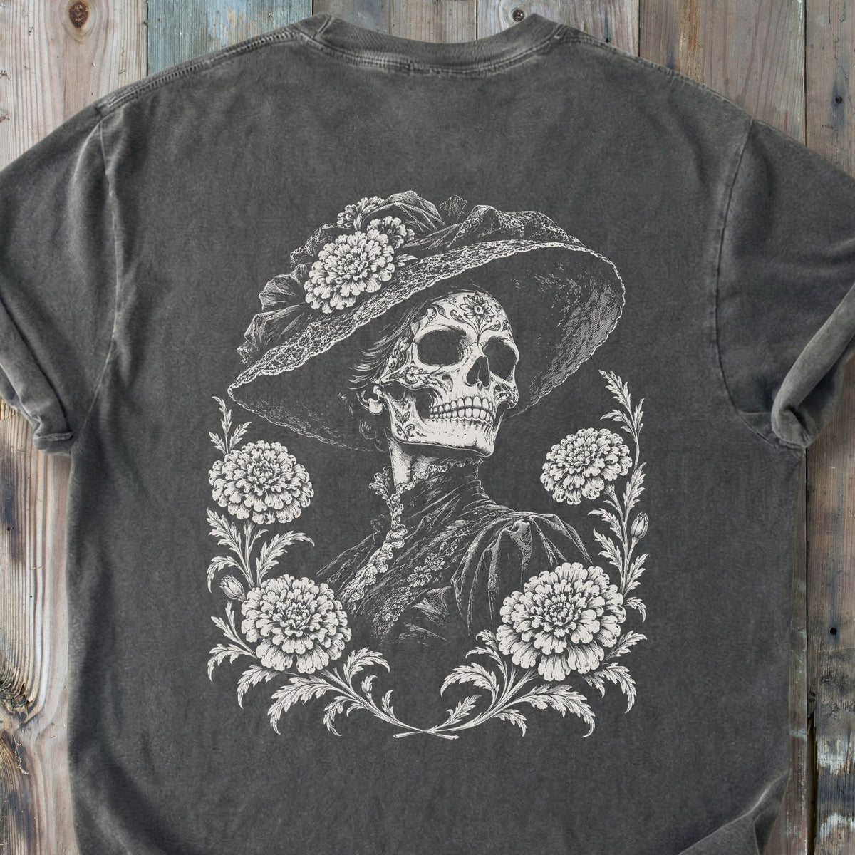 La Catrina BACK PRINT - Premium Heavyweight Tee