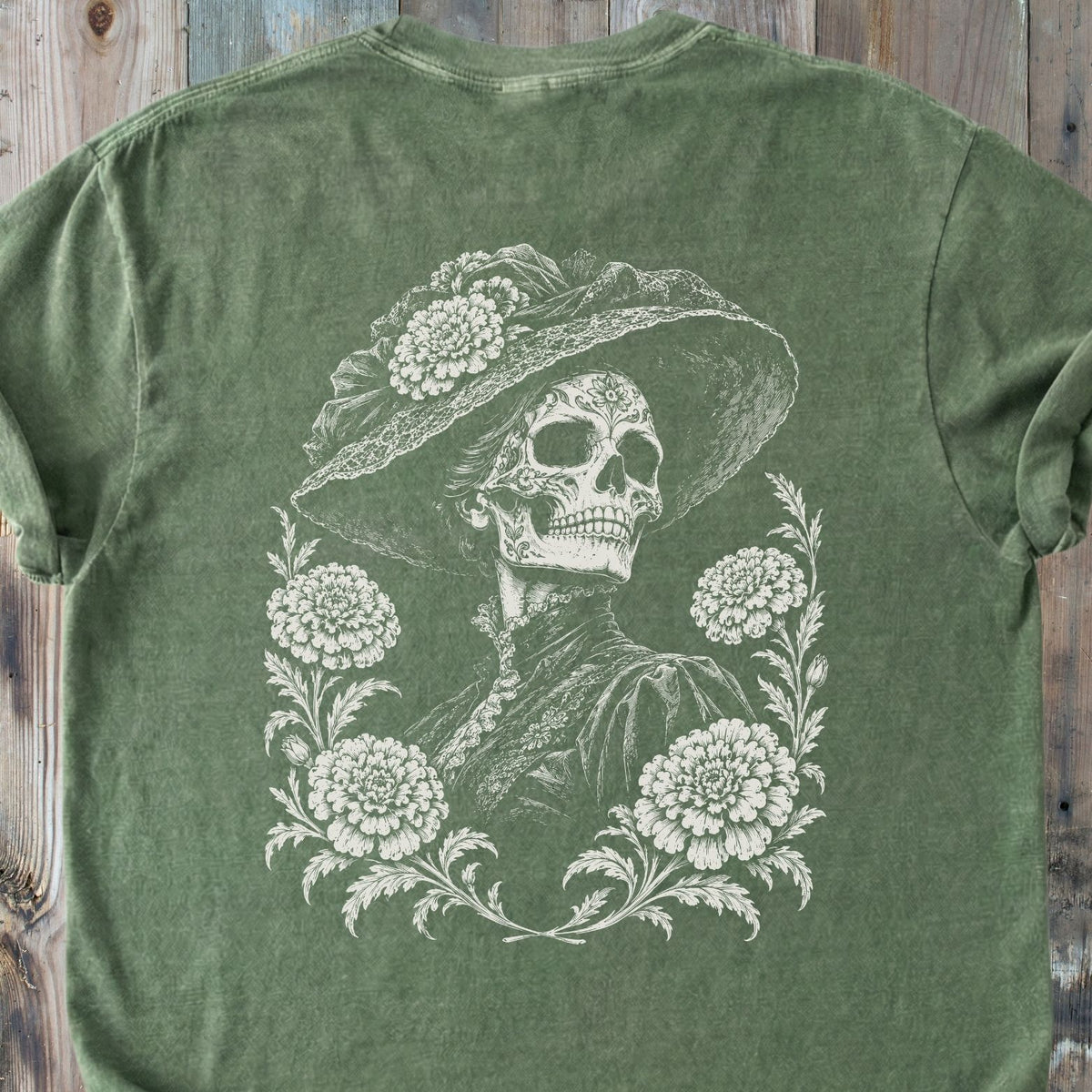 La Catrina BACK PRINT - Premium Heavyweight Tee