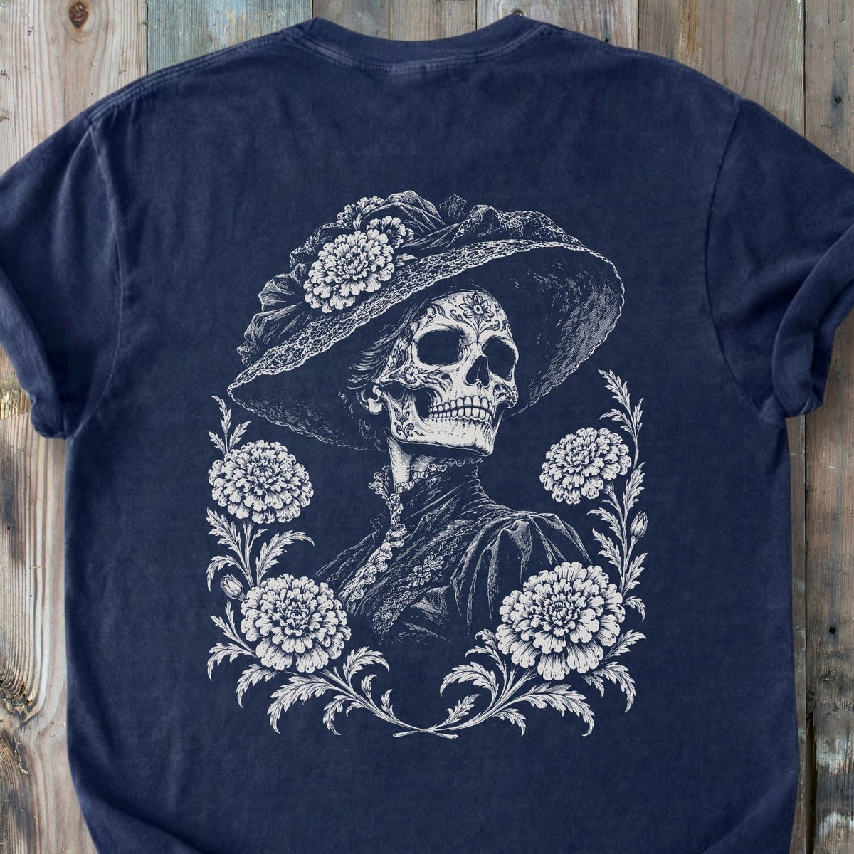 La Catrina BACK PRINT - Premium Heavyweight Tee