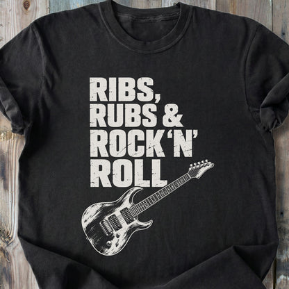 Ribs, Rubs & Rock 'n' Roll - Premium Heavyweight Tee