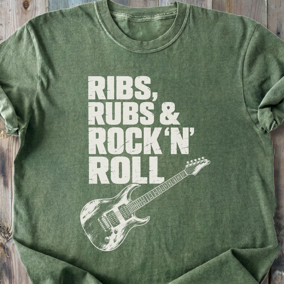 Ribs, Rubs & Rock 'n' Roll - Premium Heavyweight Tee