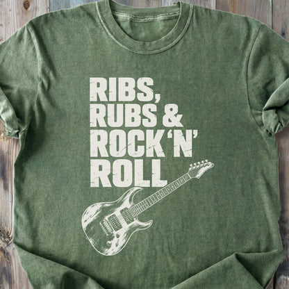 Ribs, Rubs & Rock 'n' Roll - Premium Heavyweight Tee