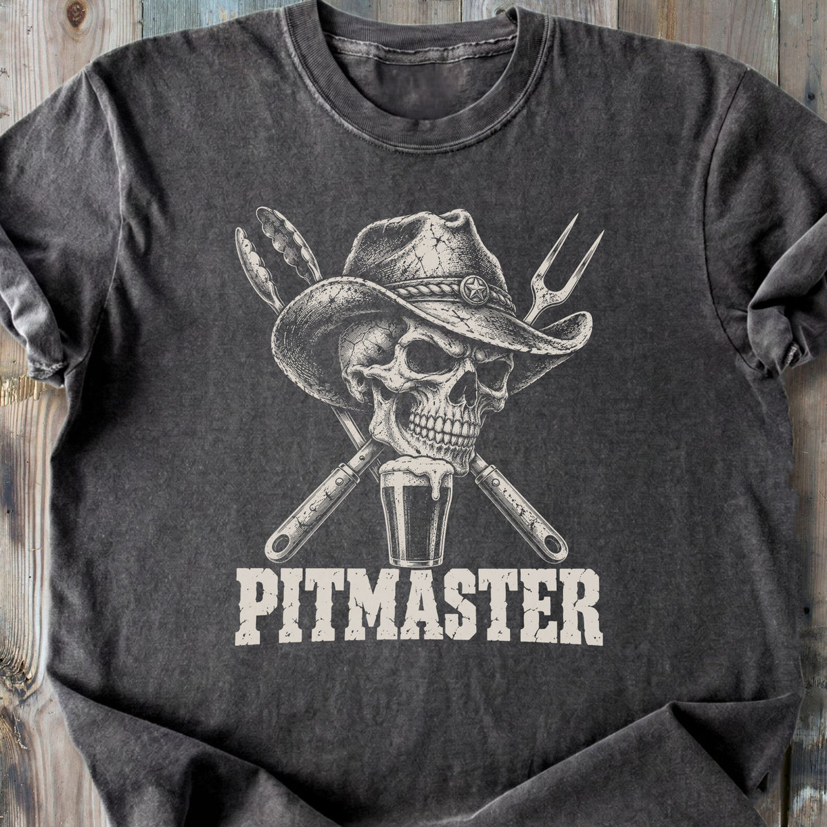 Pitmaster Skull - Premium Heavyweight Tee