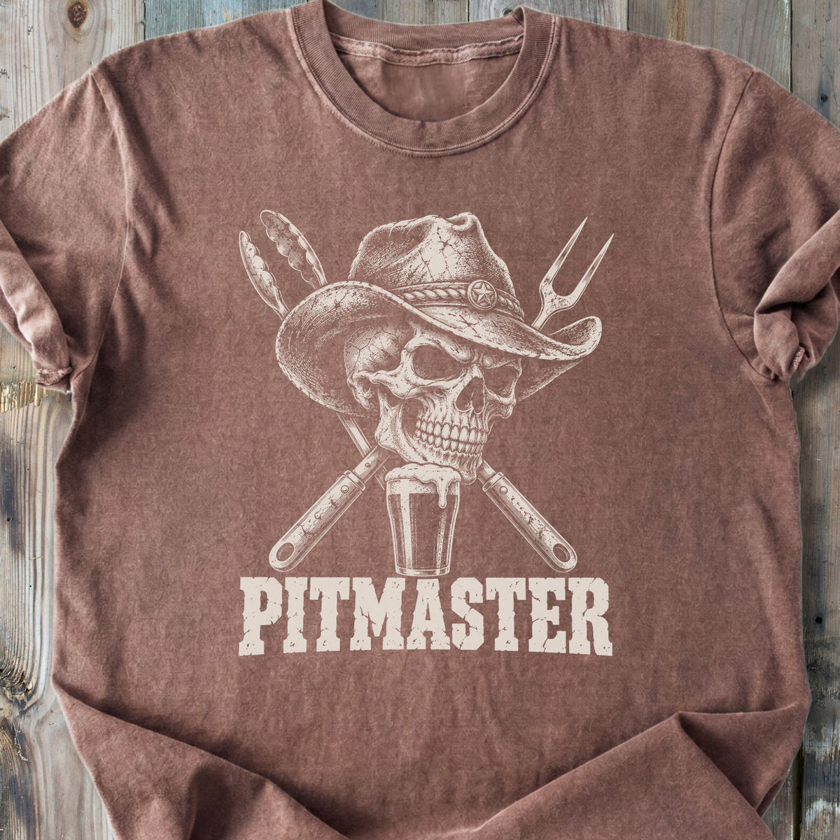 Pitmaster Skull - Premium Heavyweight Tee