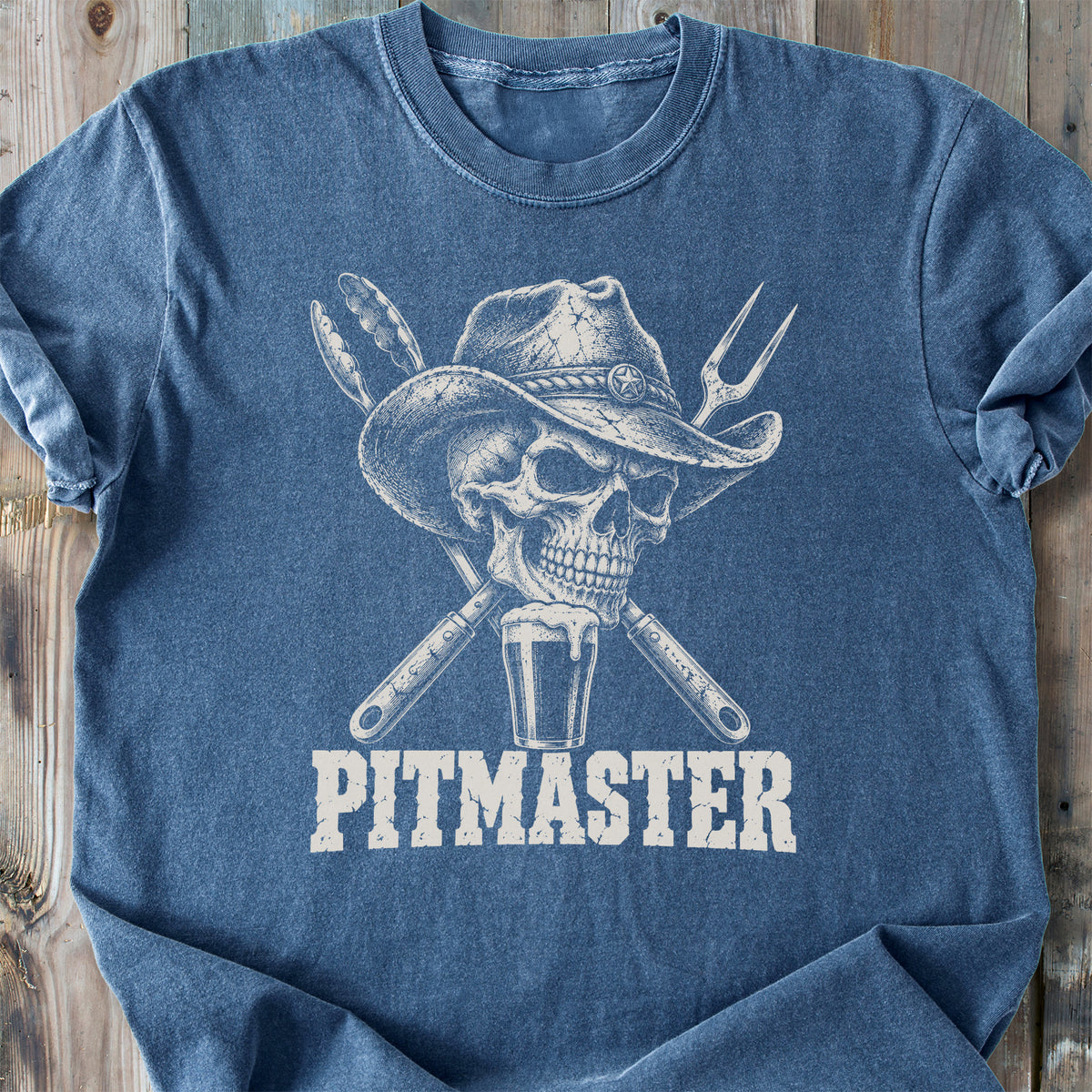 Pitmaster Skull - Premium Heavyweight Tee