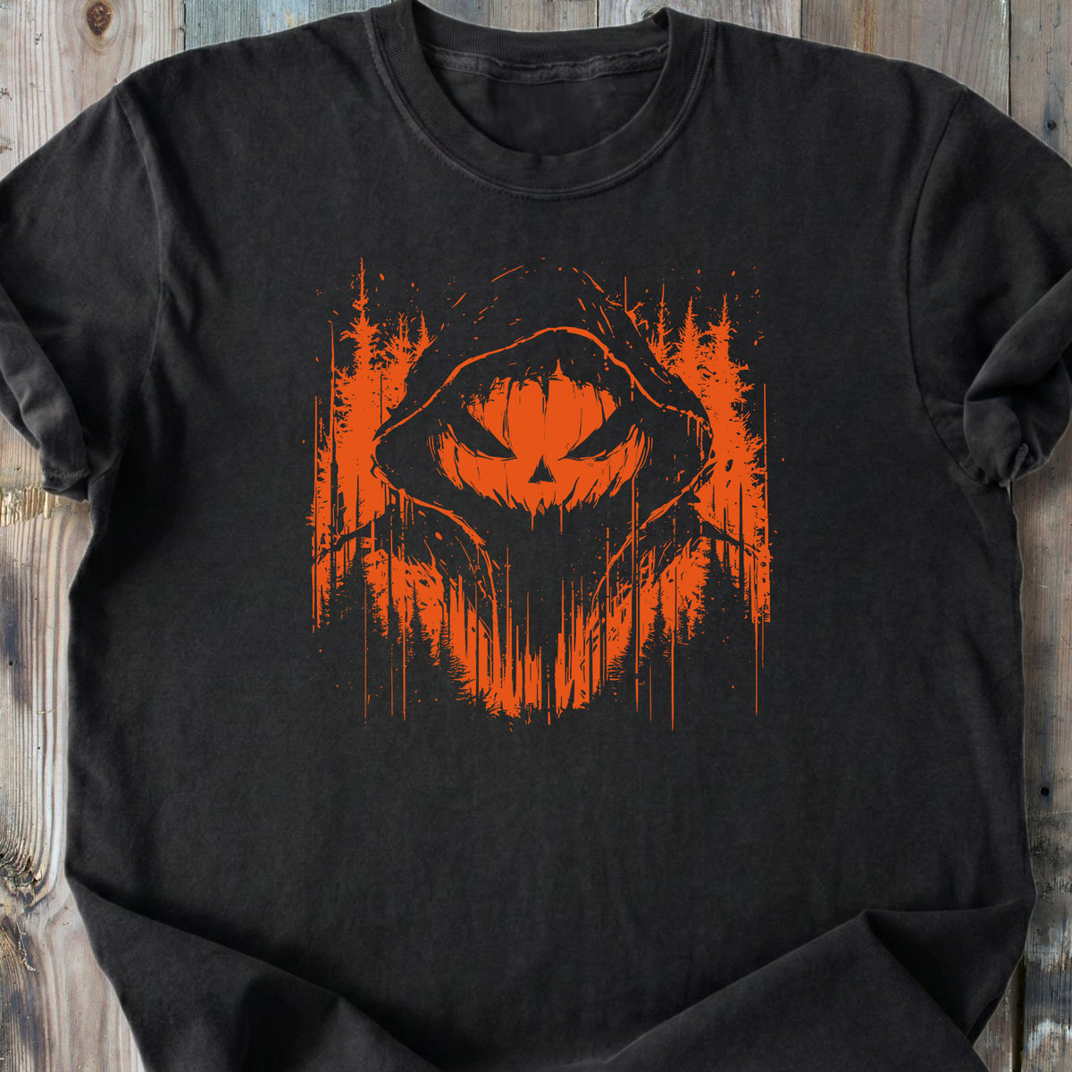Creepy Pumpkin Phantom - Premium Heavyweight Tee