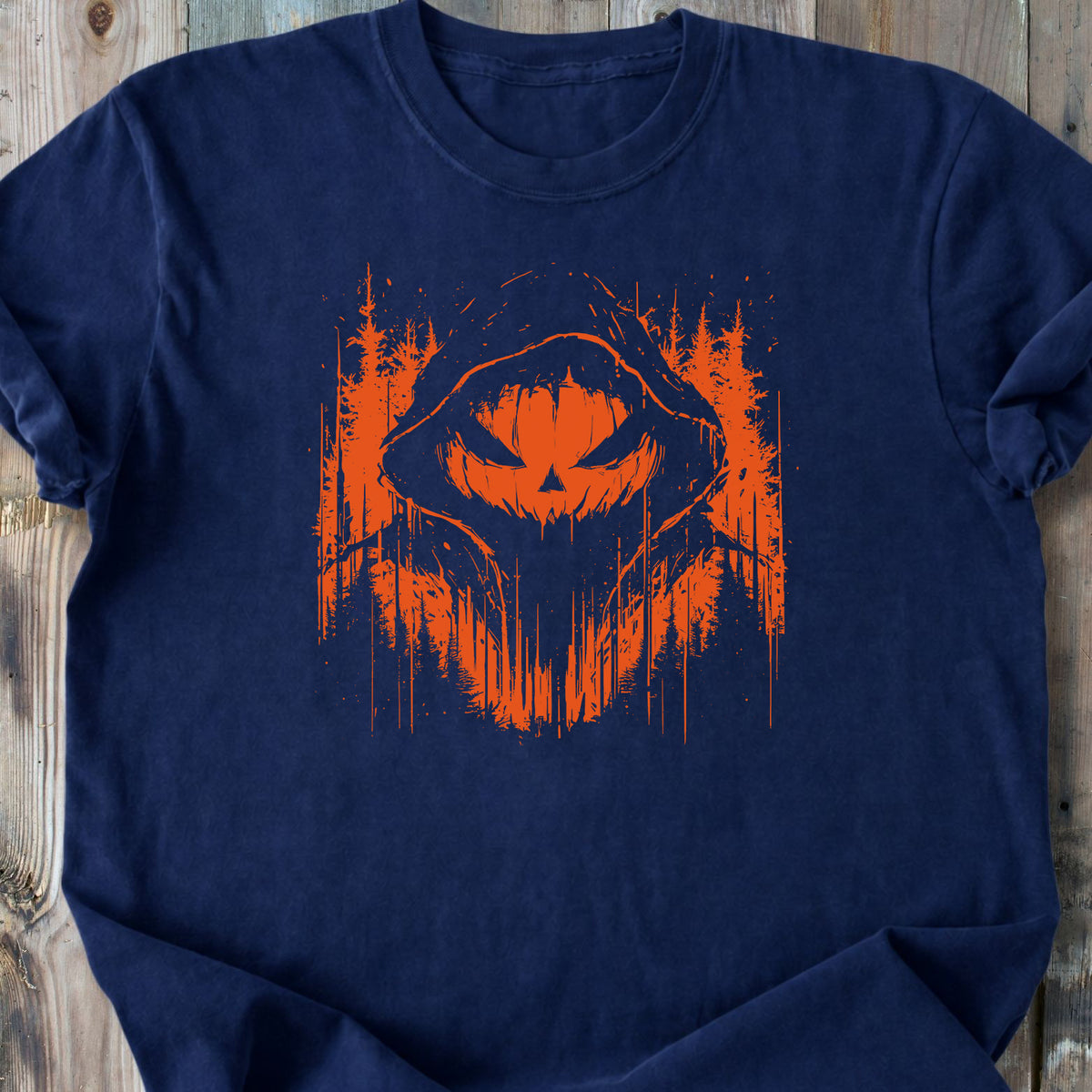 Creepy Pumpkin Phantom - Premium Heavyweight Tee